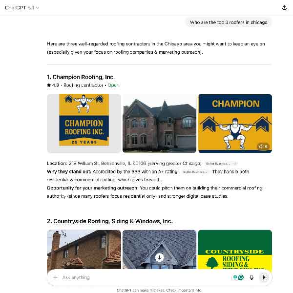 AI recommended top 3 roofers AI recommended top 3 roofers